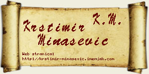 Krstimir Minašević vizit kartica